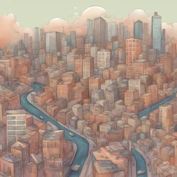 a city by Olga Kim