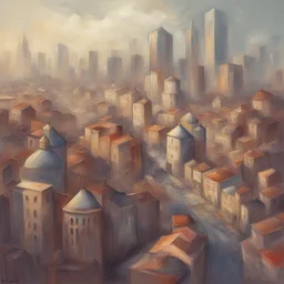 a city by Olga Skomorokhova