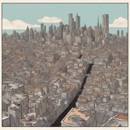 a city by Olivier Bonhomme
