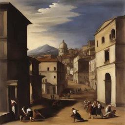 a city by Orazio Gentileschi