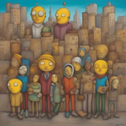 a city by Os Gemeos