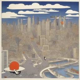 a city by Osamu Tezuka