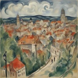 a city by Oskar Kokoschka