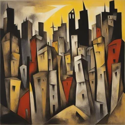 a city by Oswaldo Guayasamin