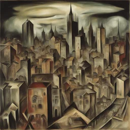 a city by Otto Dix