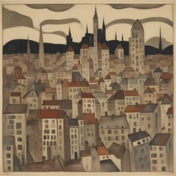 a city by Otto Freundlich