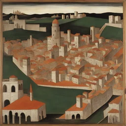 a city by Paolo Uccello