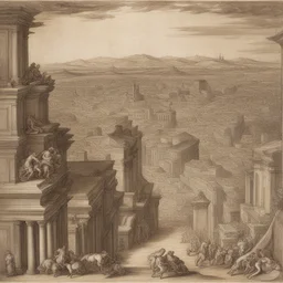 a city by Parmigianino