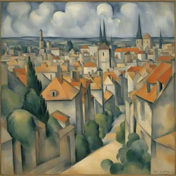 a city by Paul Cézanne