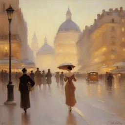 a city by Paul Chabas