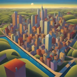 a city by Paul Corfield