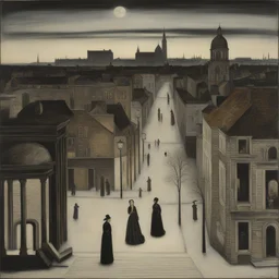 a city by Paul Delvaux