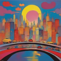 a city by Peter Max