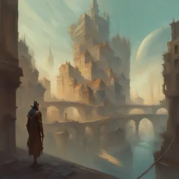 a city by Peter Mohrbacher