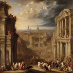 a city by Peter Paul Rubens