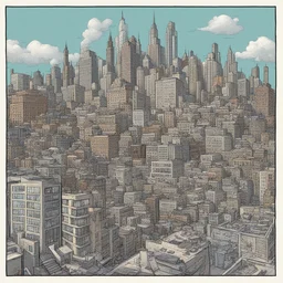 a city by Phil Foglio