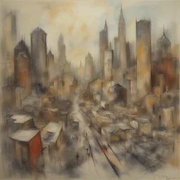 a city by Philip Evergood