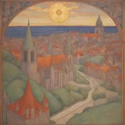 a city by Phoebe Anna Traquair