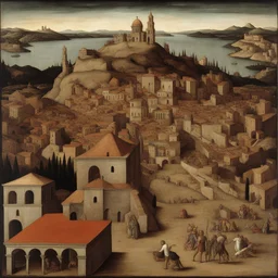 a city by Piero di Cosimo