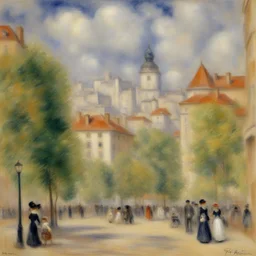 a city by Pierre-Auguste Renoir