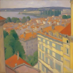 a city by Pierre Bonnard