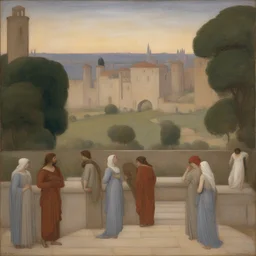 a city by Pierre Puvis de Chavannes