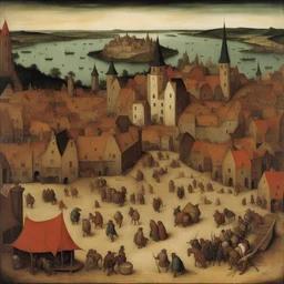 a city by Pieter Bruegel