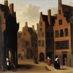 a city by Pieter de Hooch