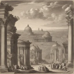 a city by Pietro da Cortona