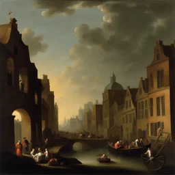 a city by Rachel Ruysch