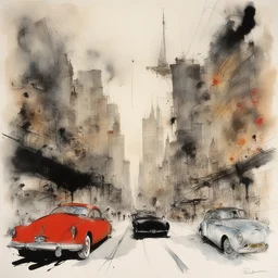 a city by Ralph Steadman
