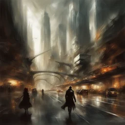 a city by Raymond Swanland