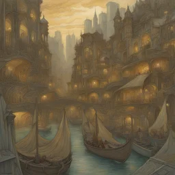 a city by Rebecca Guay