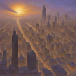 a city by Richard Hescox