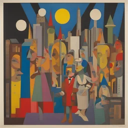 a city by Richard Lindner