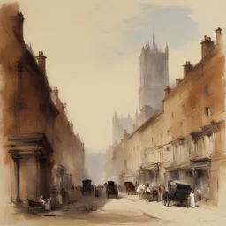 a city by Richard Parkes Bonington