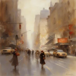 a city by Richard Schmid