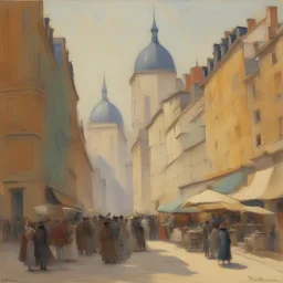 a city by Robert Antoine Pinchon