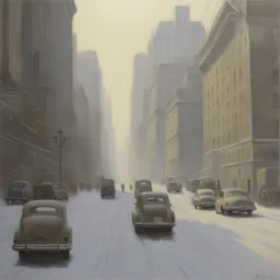 a city by Robert Bateman
