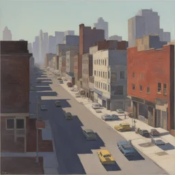 a city by Robert Bechtle