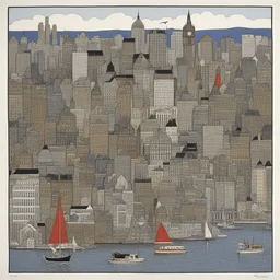 a city by Robert Gillmor