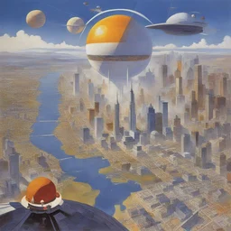 a city by Robert McCall