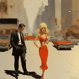 a city by Robert McGinnis