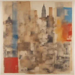 a city by Robert Rauschenberg