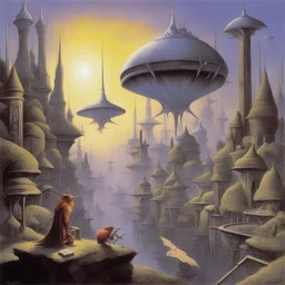 a city by Rodney Matthews
