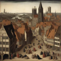 a city by Rogier van der Weyden