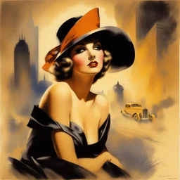 a city by Rolf Armstrong