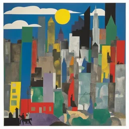 a city by Romare Bearden