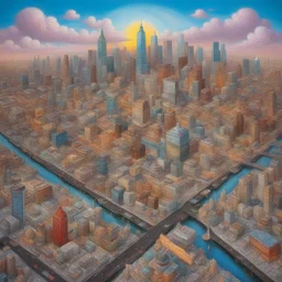 a city by Ron English