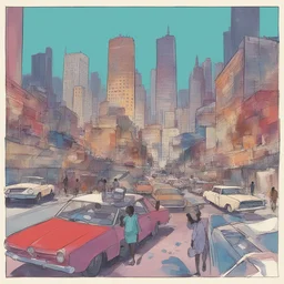 a city by Ronald Wimberly